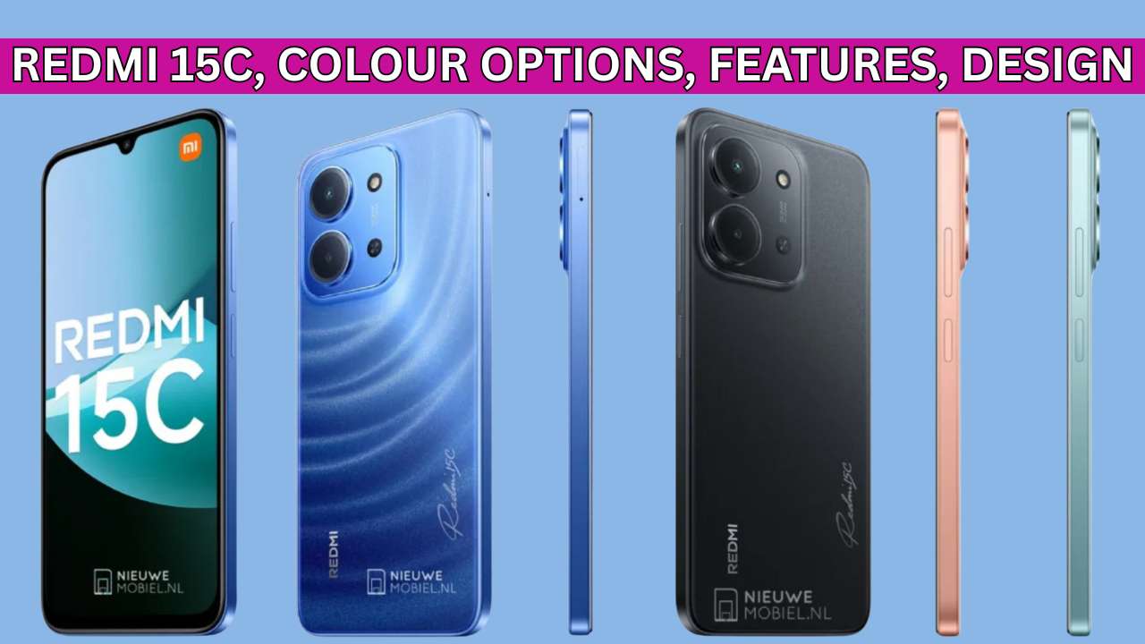 Redmi 15C, Colour Options, Features, Design